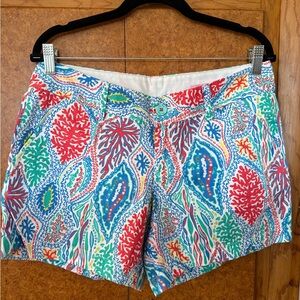 Lilly Pulitzer The Callahan Shorts, Size 8, Multi Let Minnow Print
